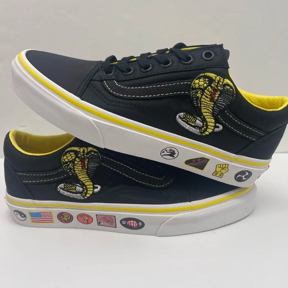 Vans WMNS Old Skool Cobra Kai Black/Yellow/White Sneakers VN0A3WKT05N